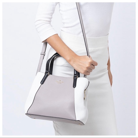 ✨POSH LIVE GIVEAWAY✨KATE SPADE 3 TONE LEATHER SATCHEL BAG - Picture 2 of 7